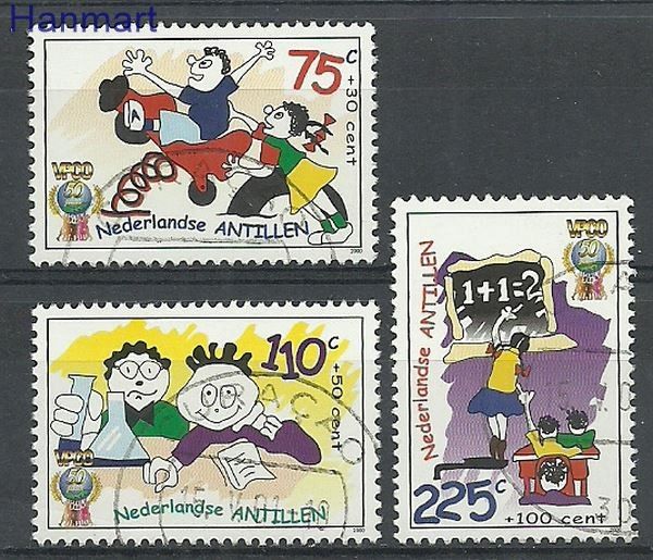 Znaczek Antyle Holenderskie 2000 Mi 1066-1068b Stemplowane