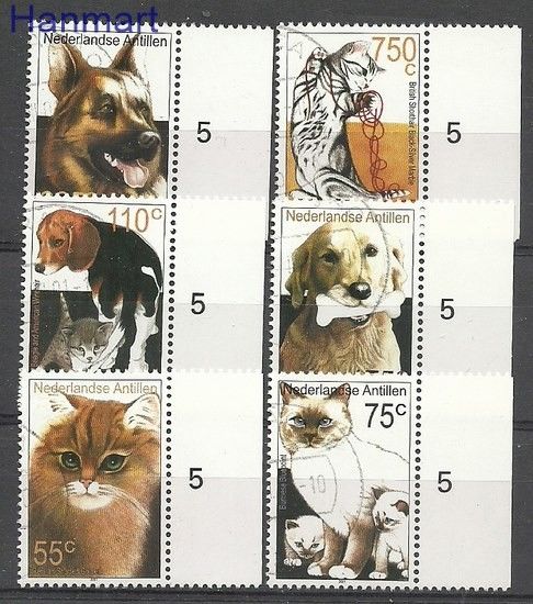 Znaczek Antyle Holenderskie 2001 Mi 1093-1098b Stemplowane