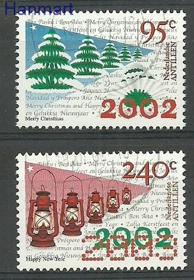 Znaczek Antyle Holenderskie 2002 Mi 1163-1164b Stemplowane