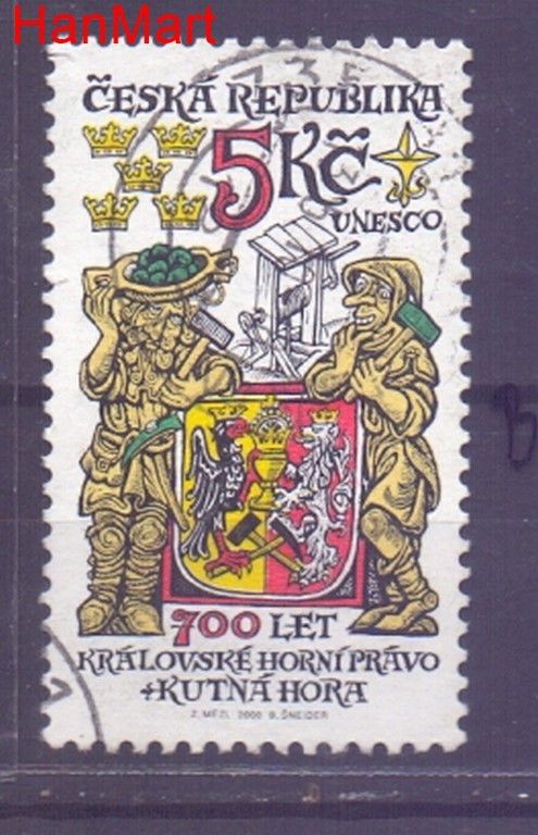 Znaczek Czechy 2000 Mi mpl245b Stemplowane