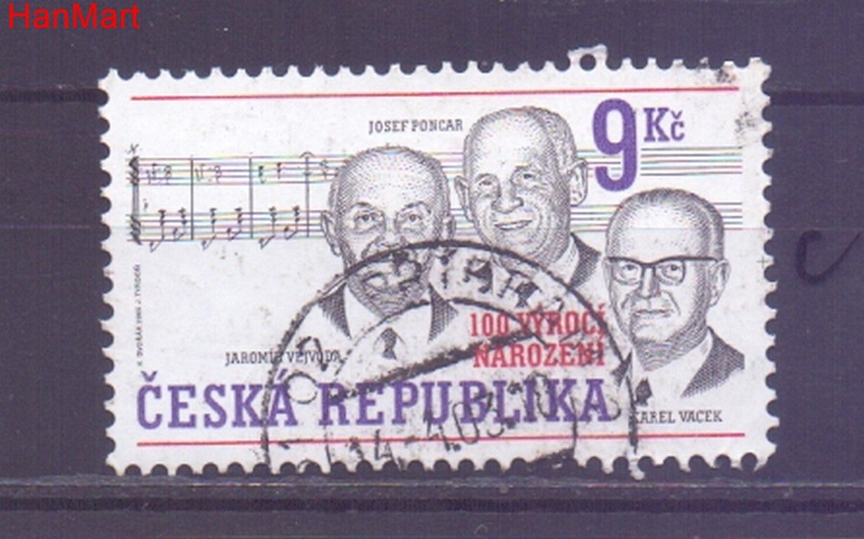 Znaczek Czechy 2002 Mi mpl315c Stemplowane