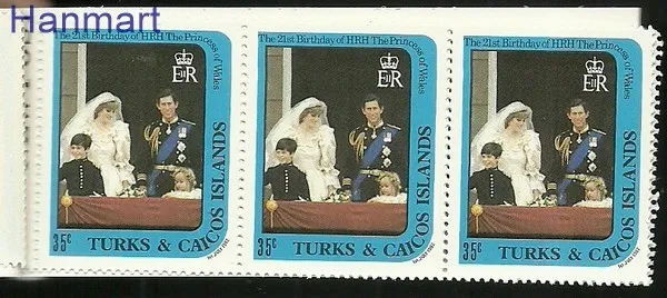 Znaczek Turks i Caicos 1982 Mi mh598--599+603 Czyste **