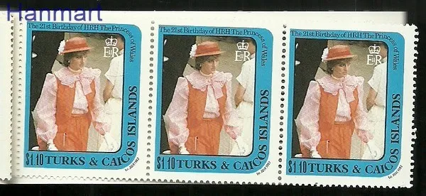 Znaczek Turks i Caicos 1982 Mi mh598--599+603 Czyste **