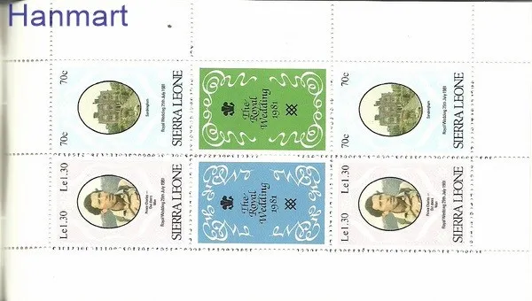 Znaczek Sierra Leone 1981 Mi mh642-644 Czyste **