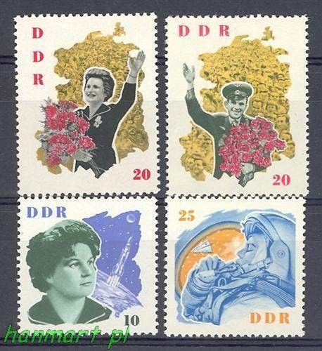 Znaczek NRD / DDR 1963 Mi 993-996 Czyste **