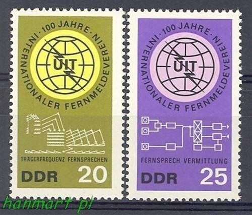 Znaczek NRD / DDR 1965 Mi 1113-1114 Czyste **