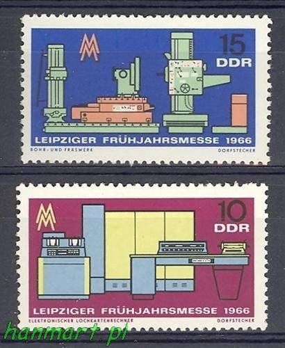 Znaczek NRD / DDR 1966 Mi 1159-1160 Czyste **