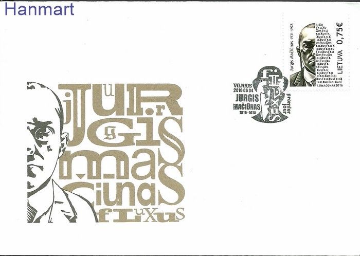 Znaczek Litwa 2016 Mi 1219 FDC